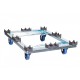 ADMIRAL COMBO DOLLY STRONG CARRO PARA TRANSPORTEDE TRUSS CON 4 RUEDAS DE FRENO