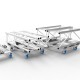 ADMIRAL COMBO DOLLY STRONG CARRO PARA TRANSPORTEDE TRUSS CON 4 RUEDAS DE FRENO