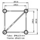 CONTEST QUATRO-050 TRUSS ALUMINIO 290MM DE 0,50 M.