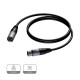 PROCAB CABLE XLR 3P MACHO- XLR 3P HEMBRA DE 15 m