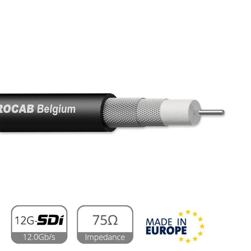 Cable de video coaxial 12G SDI - - 18 AWG - HighFlex | Procab