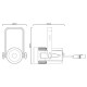 LEDJ PROYECTOR 1 LED 15W RGBW 4º + Lentes 10º y 45º cuerpo negro