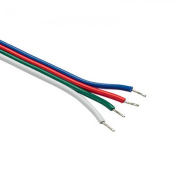 CONTEST, FLATCABLE-4, Rollo cable plano 4 x 0,326mm de 10 m para LED