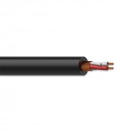 PROCAB CABLE MICROFONO 2 x 0,23 mm NEGRO (ROLLO 100 metros)