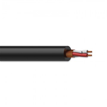 PROCAB CABLE MICROFONO 2 x 0,23 mm NEGRO (ROLLO 100 metros)