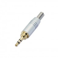 FactorLINK Mini Jack 3,5 mm aerero color Plata stereo