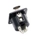 FactorLINK conector XLR 4 Pin hembra chasis color negro