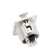 FactorLINK conector XLR 4 pin macho chasis color plata