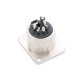 FactorLINK conector XLR 5 Pin macho chasis color plata