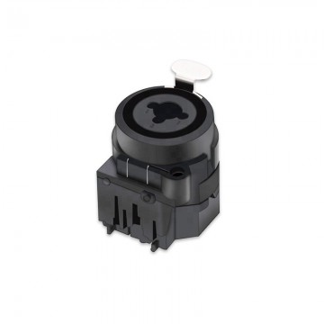 FactorLINK conector XLR combi XLR 3 Pin + Jack 6,5 90º negro 6 Pin