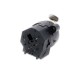 FactorLINK conector XLR combi XLR 3 Pin + Jack 6,5 90º negro 6 Pin