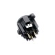 FactorLINK XLR 3 Pin macho chasis para PCB 3 Pin color negro 180º