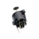 FactorLINK XLR 3 Pin hembra chasis para PCB color negro 180º