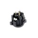 FactorLINK XLR 3 Pin hembra chasis para PCB color negro 180º