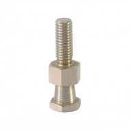 TRITON ADPTADOR SPIGOT rosca macho M10. Largo 51 mm. Aluminio