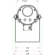 PROYECTOR DE GOBOS ROTATIVO LED 100W IP65 Lente Standar 1:0.25