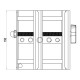 TRITON SOPORTE PARA PERFIL DE CARPAS MWL 100 kg Color Plata