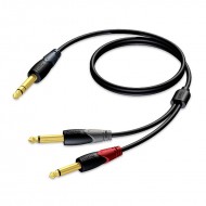 PROCAB CABLE JACK STEREO - 2 JACK MONO DE 1,5 MTS