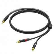 PROCAB cable 1 Jack stero 3,5 mm a 2 RCA de 1,5 m Ultraflex