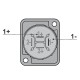 SPEAKON CHASIS 2 CONTACTOS AUDIO NEUTRIK NL2MPXXNEW