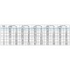 CONTEST PT29-071W TRUSS TRIO ALUMINIO BLANCO 71cm