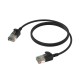 PROCAB Slimline CAT6A RJ45-RJ45 5 metros negro