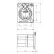 NEUTRIK ETHERCON CHASIS CAT-6 Neutrik NE8FDX-P6