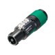 NEUTRIK SPEAKON AEREO 4 POLOS (de 6 a 12 mm) Capuchón VERDE