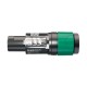 NEUTRIK SPEAKON AEREO 4 POLOS (de 6 a 12 mm) Capuchón VERDE