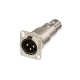 ADAPTADOR XLR 3P MACHO A XLR 3P HEMBRA