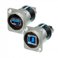 CONECTOR CHASIS USB 3.0 TIPO A-B REVERSIBLE NAUSB3 NEUTRIK