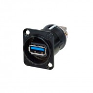 CONECTOR CHASIS USB 3.0 TIPO A-B REVERSIBLE NAUSB3NEGRO