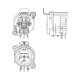 CONECTOR XLR 3 Pin HEMBRA CHASIS PCB HORIZONTAL PLASTICO NEUTRIK