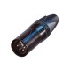 NEUTRIK XLR 4 PIN MACHO AEREO cuerpo NEGRO 