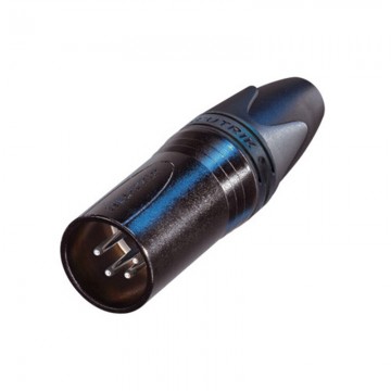 NEUTRIK XLR 4 PIN MACHO AEREO cuerpo NEGRO 