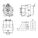 NEUTRIK XLR/JACK COMBO MONTAJE VERTICAL NCJ9FI-V