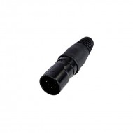 REAN XLR MACHO 5 PIN AEREO IP65 cuerpo NEGRO 