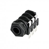 NEUTRIK JACK CHASIS 1/4" stereo sin interruptor con tuerca