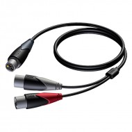 PROCAB CABLE XLR HEMBRA-2 XLR MACHO DE 1,5MTS