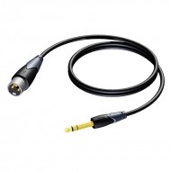 PROCAB CABLE XLR 3 PIN MACHO - JACK STEREO 6.3mm de 1,5 m.