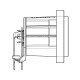 NEUTRIK SPAEKON CHASIS MACHO 4 CONTACTOS PARA PCB