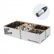 NEUTRIK XLR 3 PIN HEMBRA AEREO DESMONTADOS CAJA 100 uDS