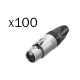 NEUTRIK XLR 3 HEMBRA AEREO DESMONTADOS CAJA 100 uds