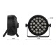 TRITON BLUE PAR 28 LED x 12 RGBW Zoom 12º a 60º