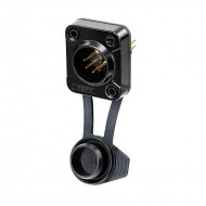 REAN XLR 5 PIN MACHO CHASIS NEGRO IP65