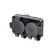 REAN XLR 3 PIN NEGRO IN/OUT CHASIS IP65