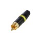 REAN conector RCA NEGRO Franja AMARILLA NYS373-4