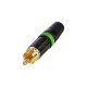 REAN conector RCA aereo NEGRO Franja Verde NYS37-5