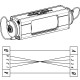 NEUTRIK EMPALMADOR OPTICALCOM DUO LC-DUPLEX IP65