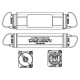 NEUTRIK EMPALMADOR OPTICALCOM DUO LC-DUPLEX IP65
